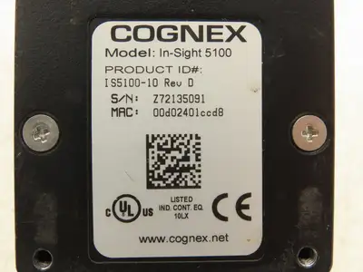 Cognex IS5100-10 Rev D In-Sight 5100 Vision Camera Machine Photo Eye- No Lens