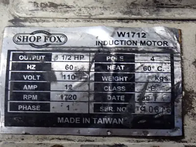 USED 2005 SHOP FOX W1712