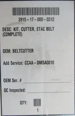 NEW ETAC 3915-17-000-0312 BELT CUTTER 50-16/80 3915170000312