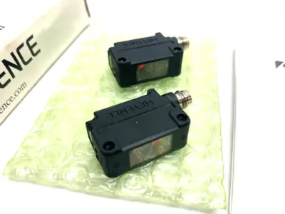 New | in-Stock KEYENCE Square Transmissive Thrubeam Sensor Set, M8 Connector Type Photoelectric Sensors Michigan US | Maverick Industrial Sales #1397620