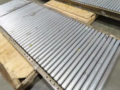 Mathews 30"x 17' 10" Gravity Roller Conveyor Walk-Thru Gate 1-3/8" Roller 27"BF