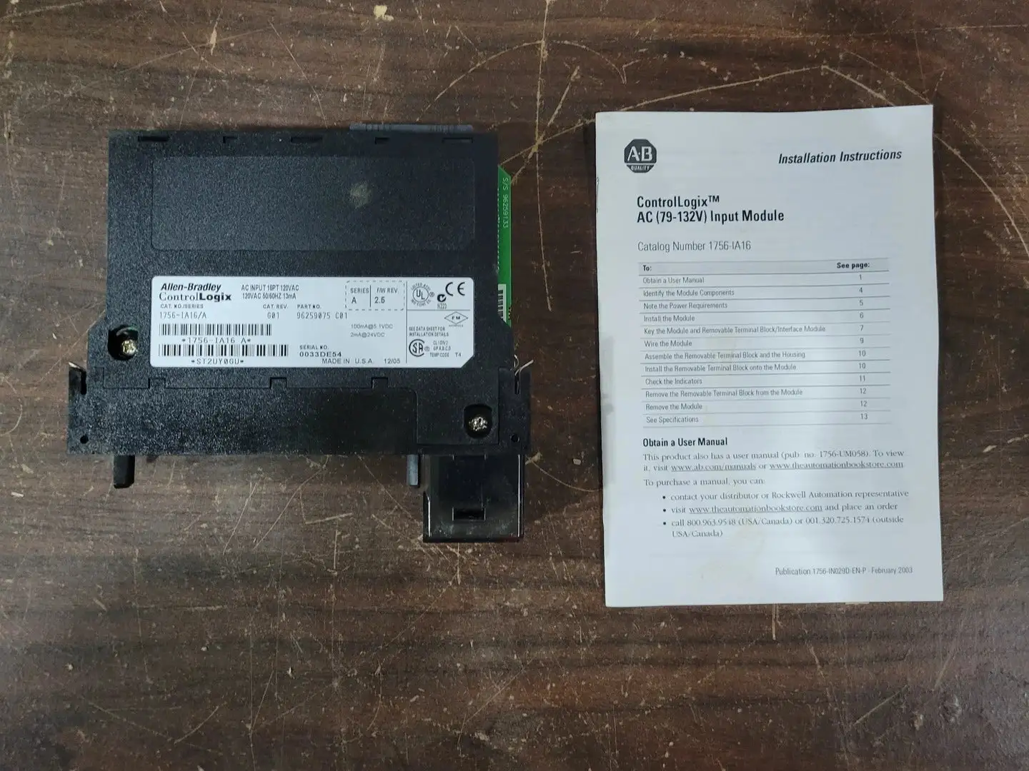NEW ALLEN-BRADLEY 1756-IA16