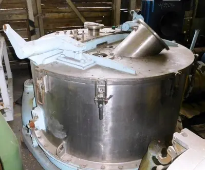 Ellerwerk 736 C perforate basket centrifuge, 316SS.