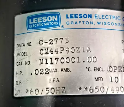 Leeson Electric CM44P90Z1A M1170001.00 MOTOR Gear
