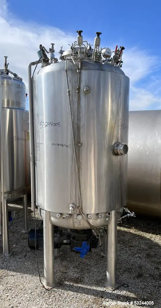 IAF 300 Gallon 316 Stainless Steel Agitated Fermentor / Reactor