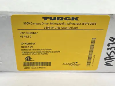 USED TURCK JUNCTION BOX 4-PORT U0947-09