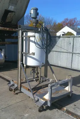 SPC9063  Tank 50 gallon vertical tank, Stainless Steel, 3/4 HP agitator, dish