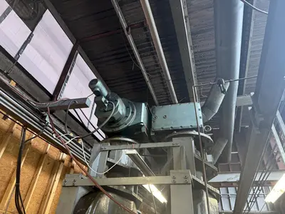 20" WIDE X 22" ROLL DIAMETER 4-HI BLISS 100 HP POWERED ROLLING MILL. STOCK # 0886025