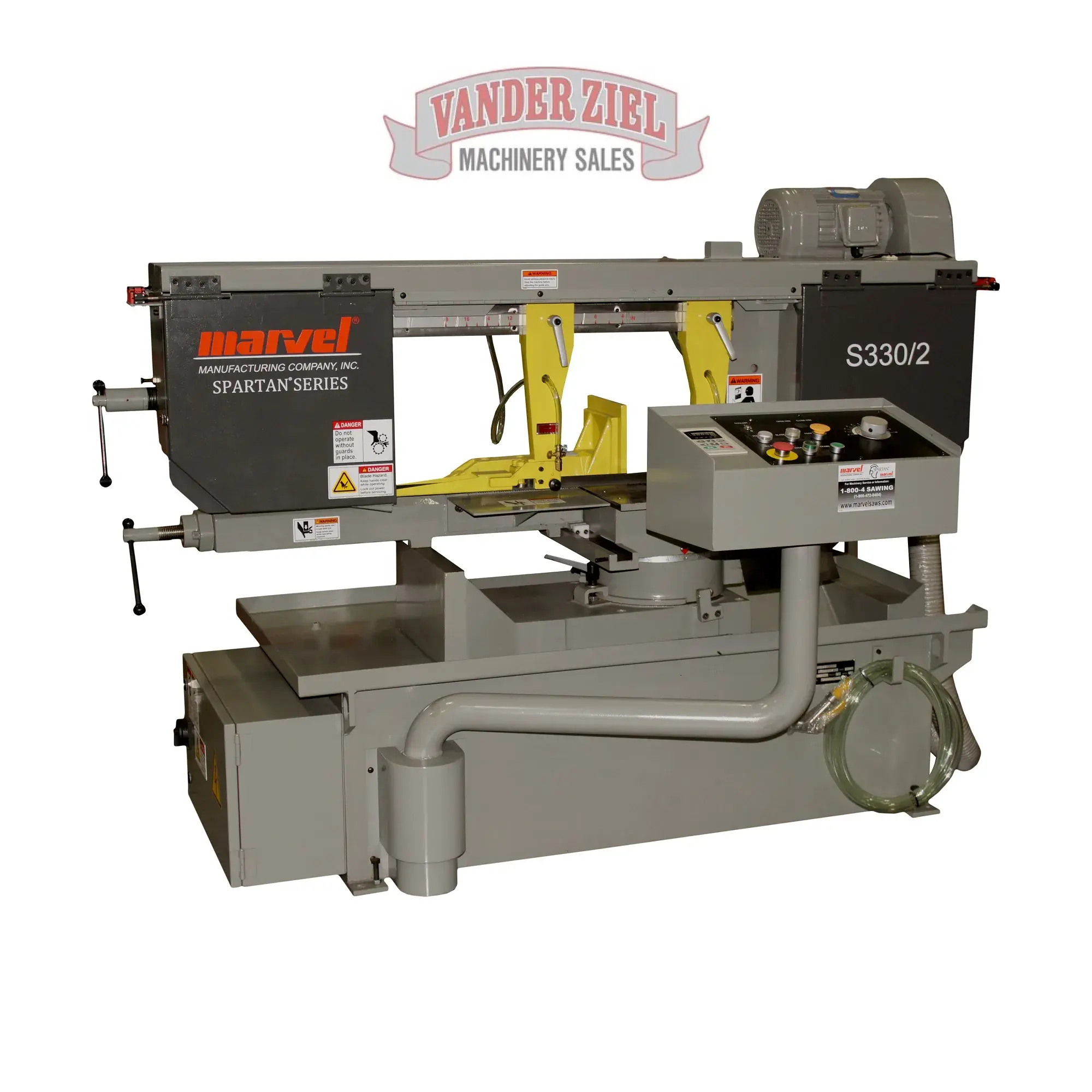 New | in-Stock MARVEL MANUFACTURING S330/2-HV Horizontal Band Saws Michigan US | Vander Ziel Machinery Sales #482410