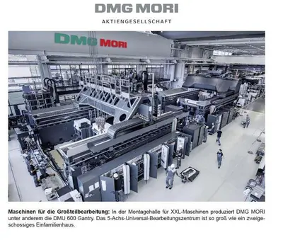 Used 2017 DMG DMU 600 H LINEAR Gantry Machining Centers (incld. Bridge & Double Column) Georgia US | Shub Machinery #719456