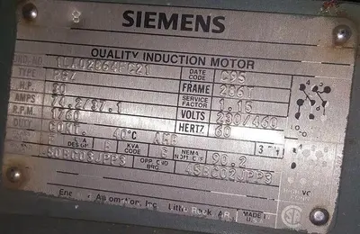 USED SIEMENS 1LA02864FC21