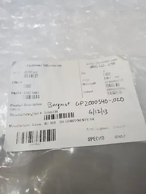 USED BERGQUIST GP2000S40-0.20