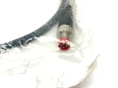 NEW BECKHOFF DOUBLE ENDED POWER CABLE M8 4-PIN 1M LENGTH