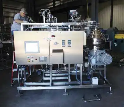 Westfalia CSC 20-06-476 hydro-hermetic clarifier skid.