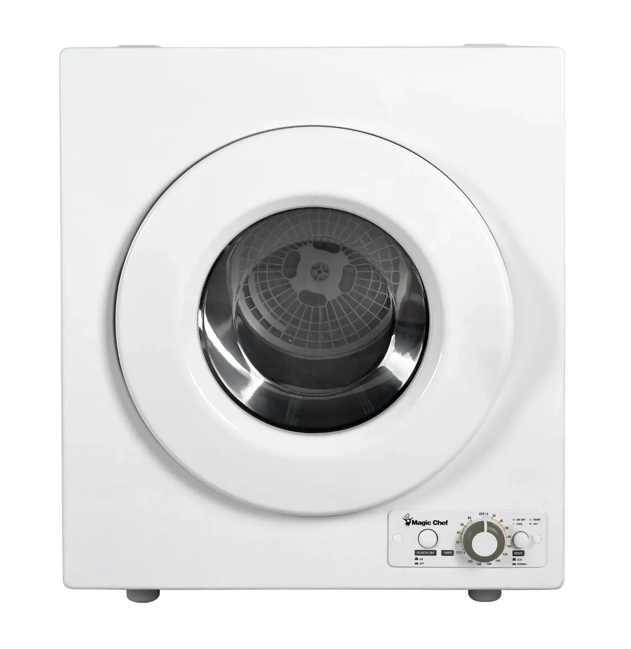 Magic Chef 2.6 CU. FT. COMPACT ELECTRIC DRYER IN WHITE