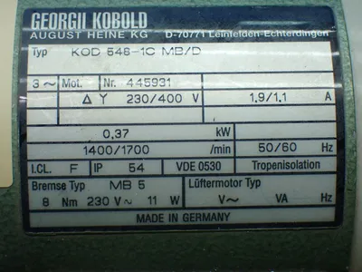 New | in-Stock GEORGII KOBOLD KOD 5481C MB/D Miscellaneous MRO | HGR 24 #748921
