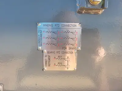 900 hp, 2300 volts, 3570 rpm, Electric Motor Type AMCA-UZ
