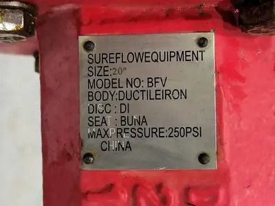 USED SURE FLOW EQUIPMENT INC. BFV