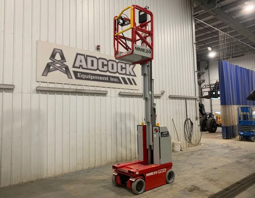 New | in-Stock 2026 MEC MME20 VERTICAL MAST LIFT Scissor Lifters Alberta CA | Adcock Equipment #1417616