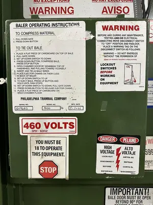 USED PTR 1800HD VERTICAL BALER