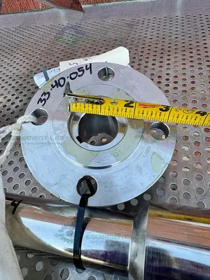 NEW SPX STAINLESS STEEL MIXING TANK IMPELLER  100"  X 14" X 1.5" W/ FLANGE FITTING