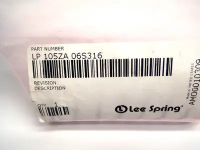 NEW LEE SPRING 1.687" OD 15LB COMPRESSION SPRING 4" FREE LENGTH