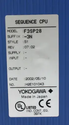 USED YOKOGAWA F3SP28