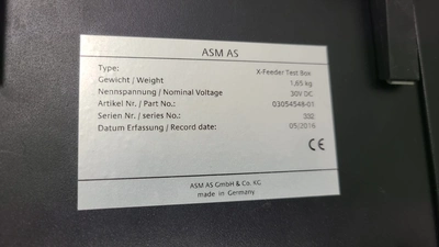 2016 ASM/SIEMENS X-FEEDER TEST BOX Accessories & Parts - Feeders | Tekmart International Inc. (2)