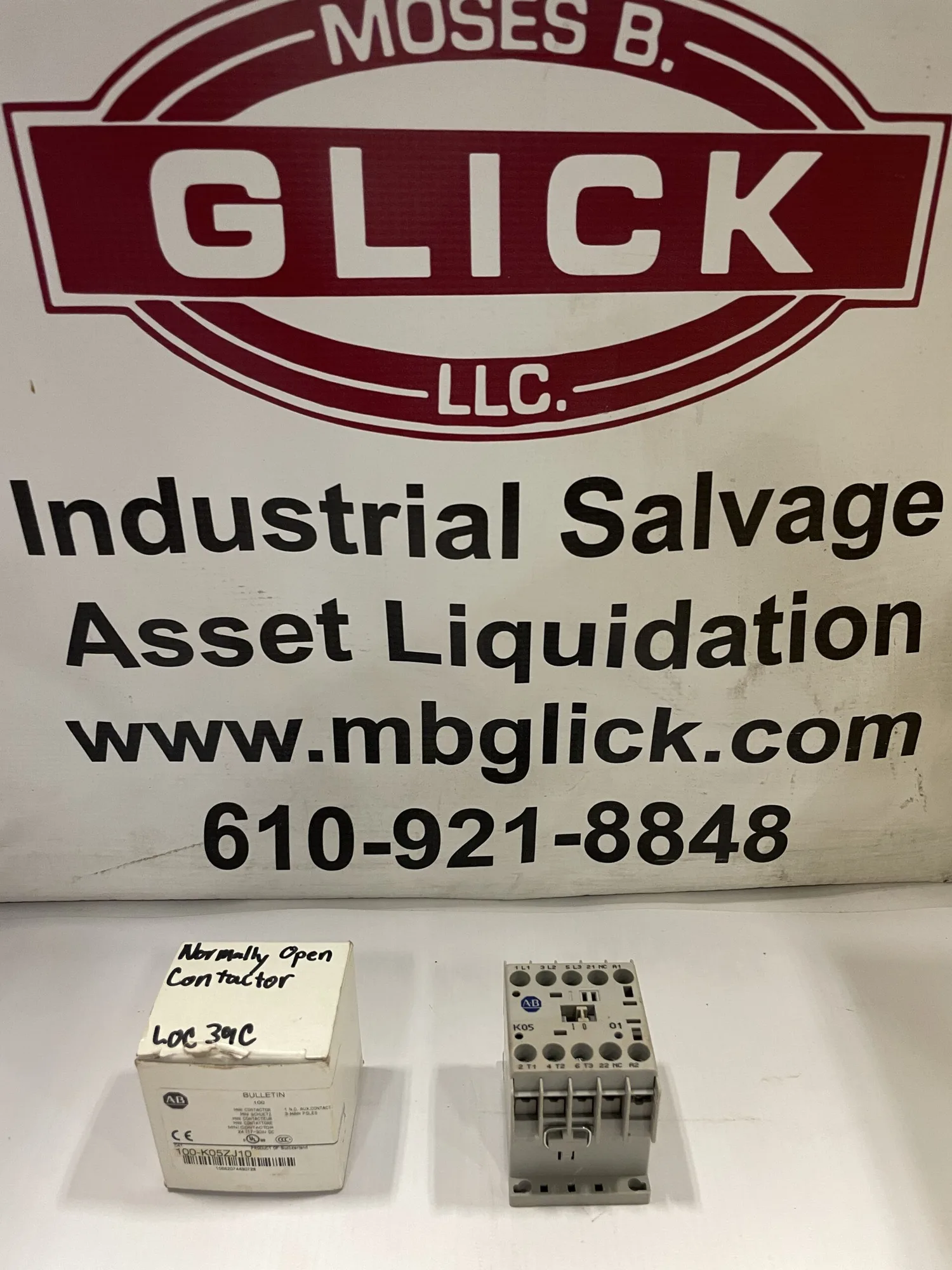 Allen-Bradley 100-K05ZJ10 Ser A Mini IEC Contactor 5A 24VDC 1NO -NIB
