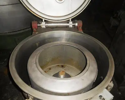 Ellerwerk 733 C perforate basket centrifuge, 316SS.