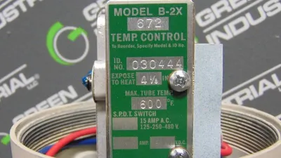 Burling Instruments Inc. B-2X Temperature Switch 4-1/8" 600°F Used