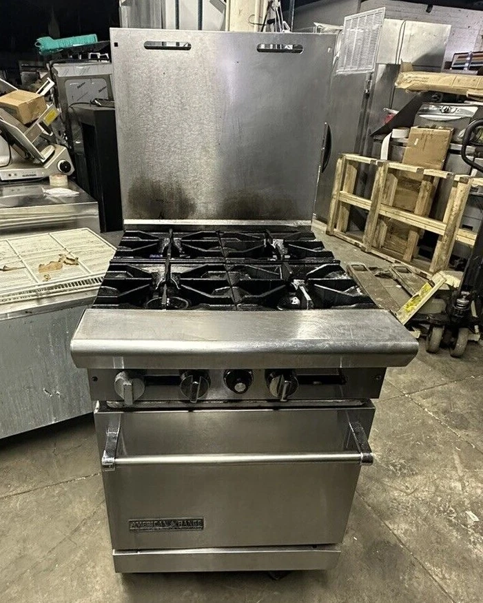 174-0168 American Range 4-Burner Natural Gas Stove with Oven