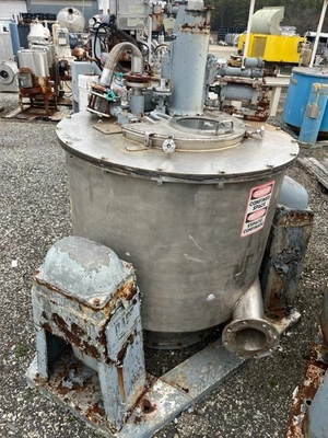 Western States 40 x 24 Quadramatic perforate basket centrifuge, 316SS.