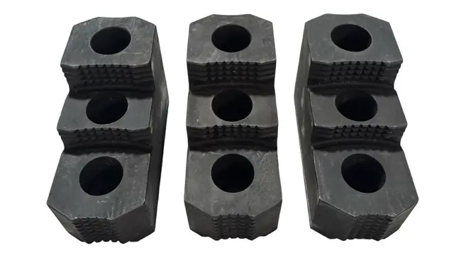 Serrated Hard Top Jaw - For 11" & 12" Chucks 3 Pack