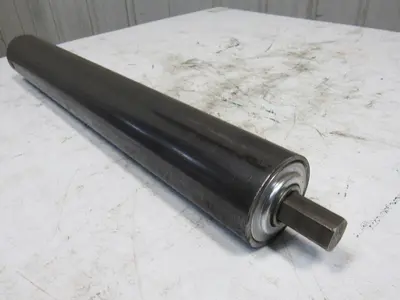 Heavy Duty Conveyor Gravity Roller 27"BFx3-1/2"Dia. Steel 1-1/16" Hex W/Shaft