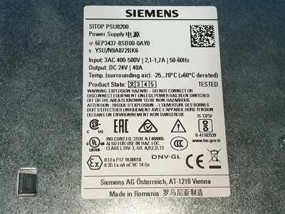 Used SIEMENS 6EP34378SB000AY0 DIN Rail Power Supplies Ohio US | HGR 24 #1406006