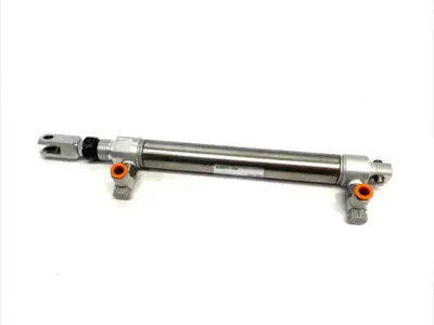 USED SMC ROUND BODY AIR CYLINDER, 0.75" BORE, 4" STROKE