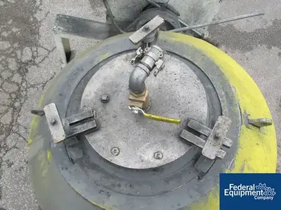 USED Paul O. Abbe 10 Cu Ft Abbe Double Cone Vacuum Dryer, S/S