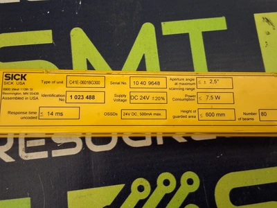 SICK C41E-0601BG300 MICRO SAFETY LIGHT CURTAIN