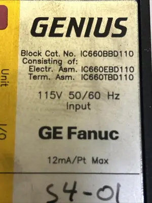 USED GE FANUC IC660BBD110