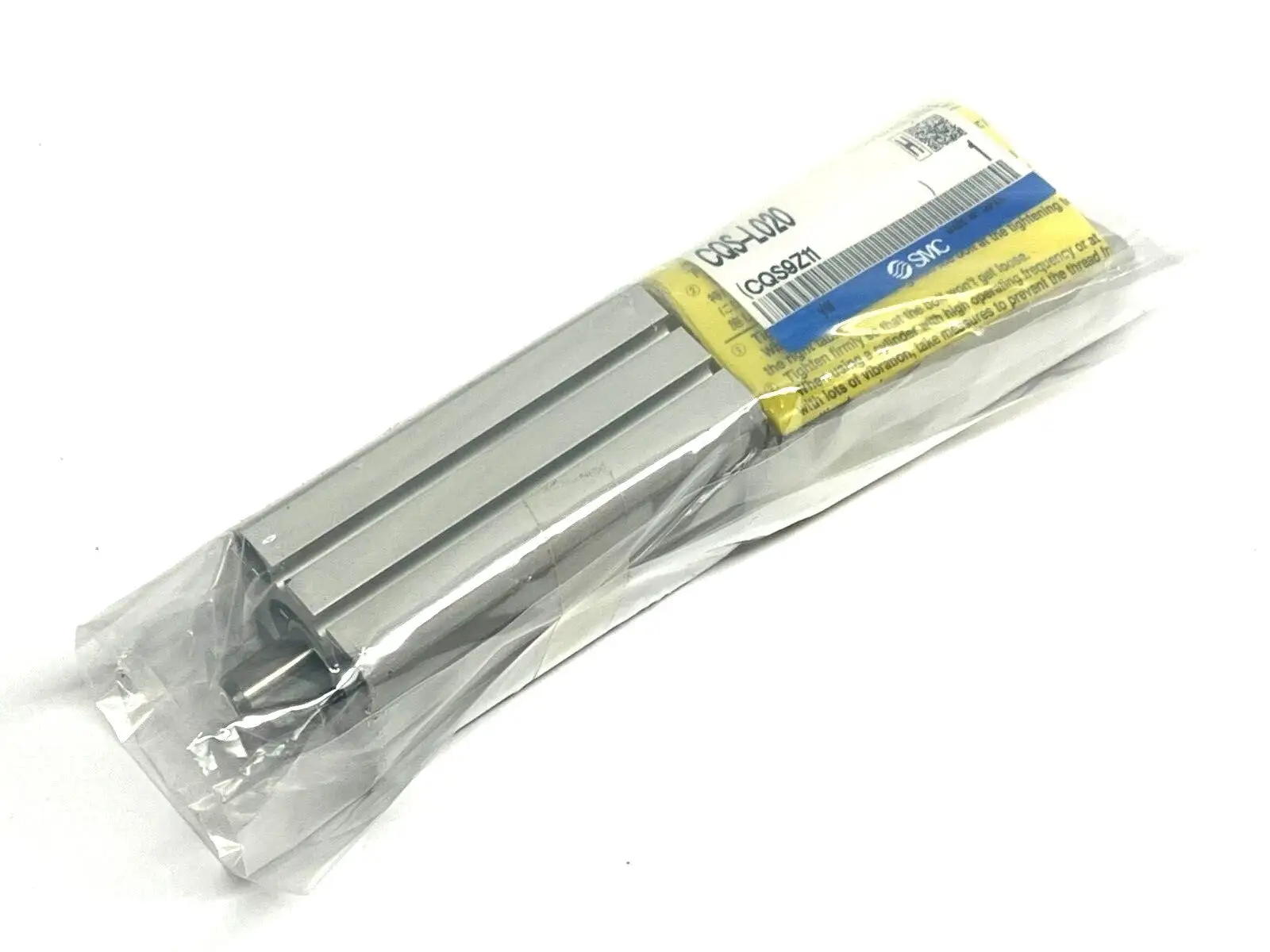 CDQSL20-50D | SMC  Compact Cylinder 20mm Bore 50mm Stroke  w/ CQS-L020 Brackets - New