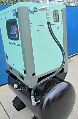 2026 Maximus 10 HP Rotary Screw Air Compressor VFD 230V Single Phase on 60G Tank