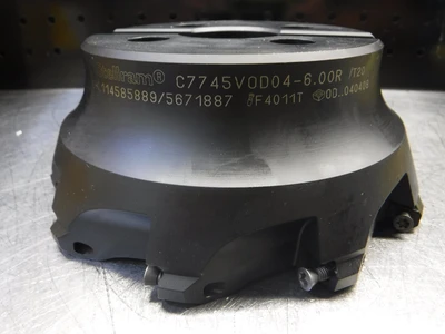 Stellram 6" Facemill 1.5" Arbor OD..040408 Insert C7745VOD04-6.00R (LOC1898C)