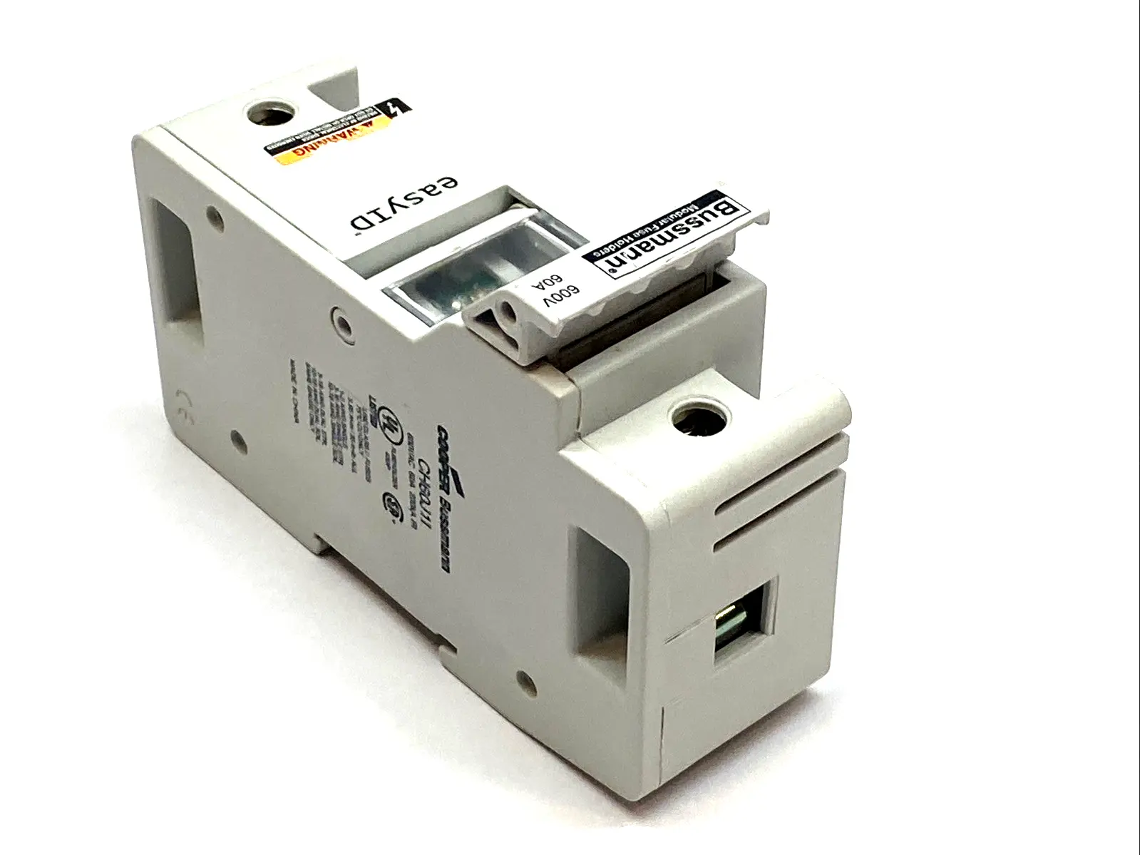 USED EATON BUSSMANN FUSE HOLDER CLASS J 60A 600V LOT OF 2