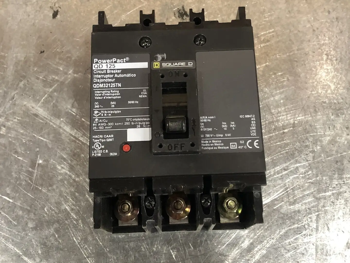 USED SQUARE D QDM32125TN