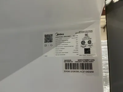 Used MIDEA MRF27I6BST Refrigerators Michigan US | Miedema Asset Management Group #1320904