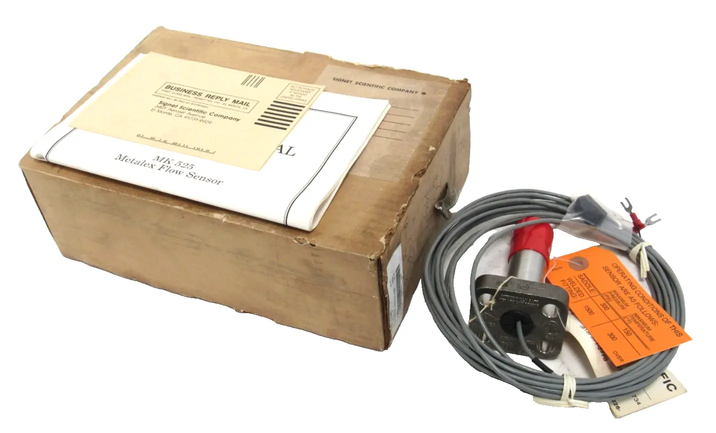 NEW SIGNET SCIENTIFIC PS25-2 METALEX FLOW SENSOR PS252