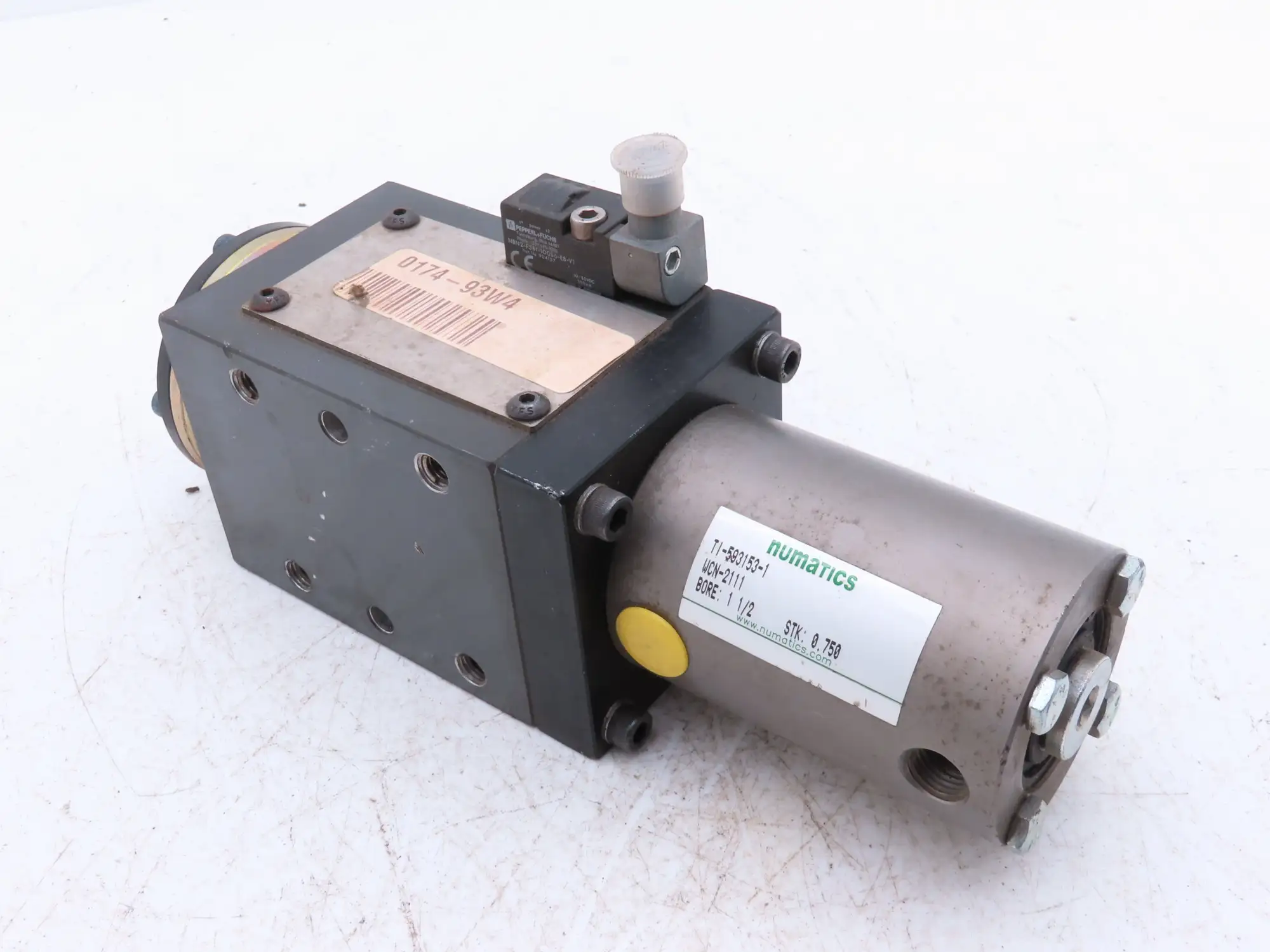 Welker Bearing Co T1300ABDEA025KA Pneumatic Pin Clamp W/Numatics WCN-2111