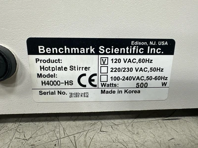 Benchmark Scientific H4000-HS Magnetic Stirrers & Hotplate Stirrers | Fram Fram LLC (10)