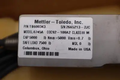 METTLER-TOLEDO TB600343 5000LBS NEW IN BOX (THREE AVAILABLE) STOCK H891
